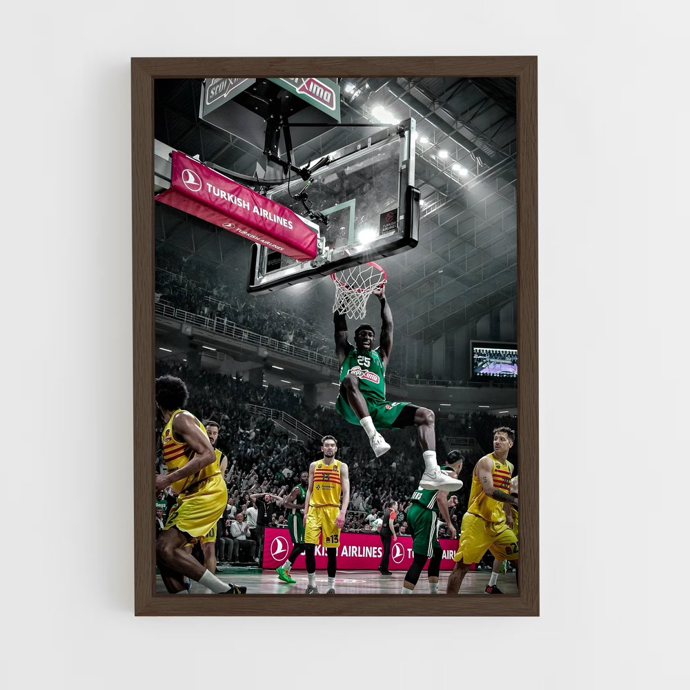 Poster Slam Dunk Panathinaikos – affiche Basketball (vue 5)